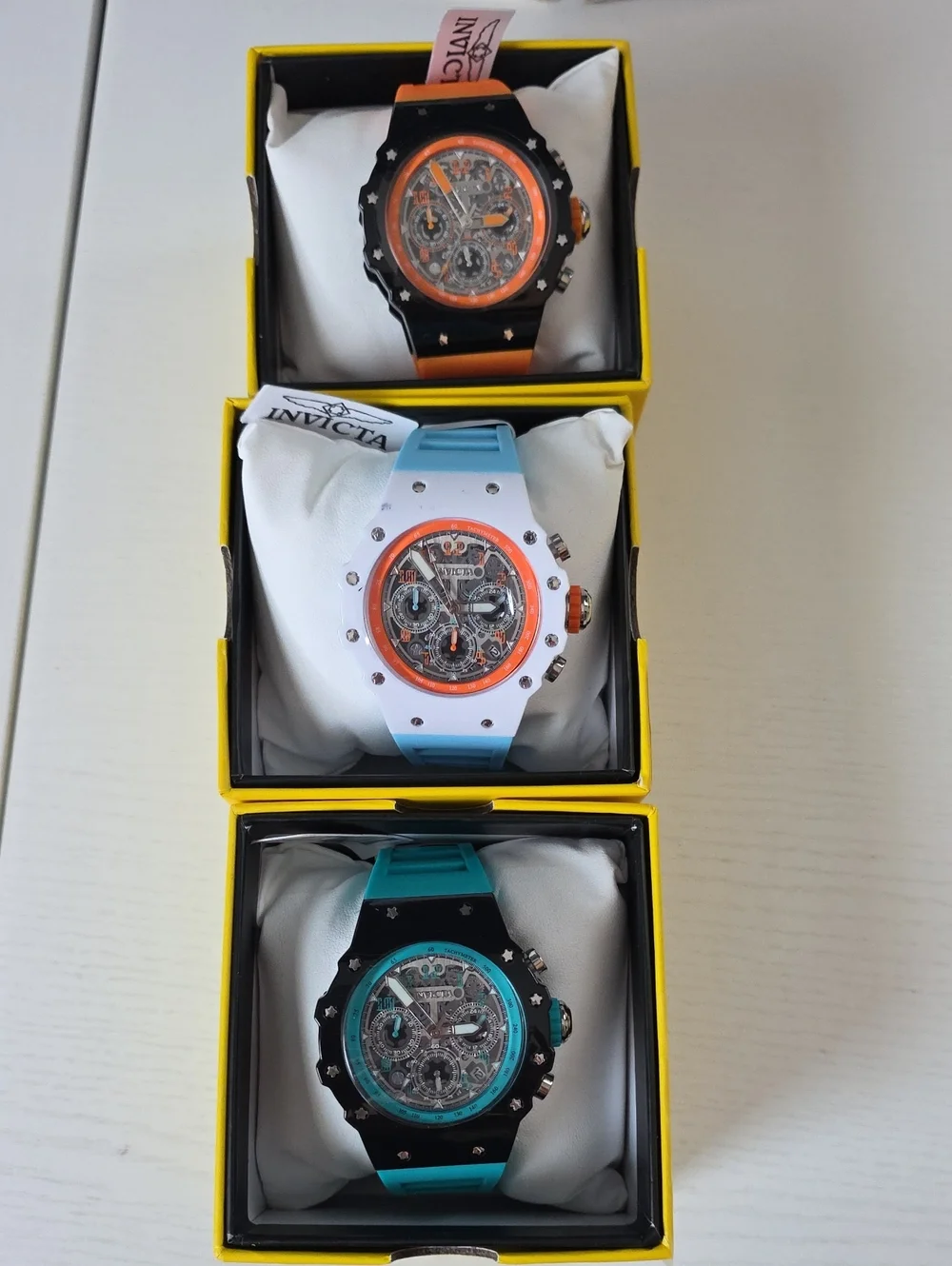 461. SET OF 3!!! Invicta Racing Vaulthan Men's Watches 44mm
